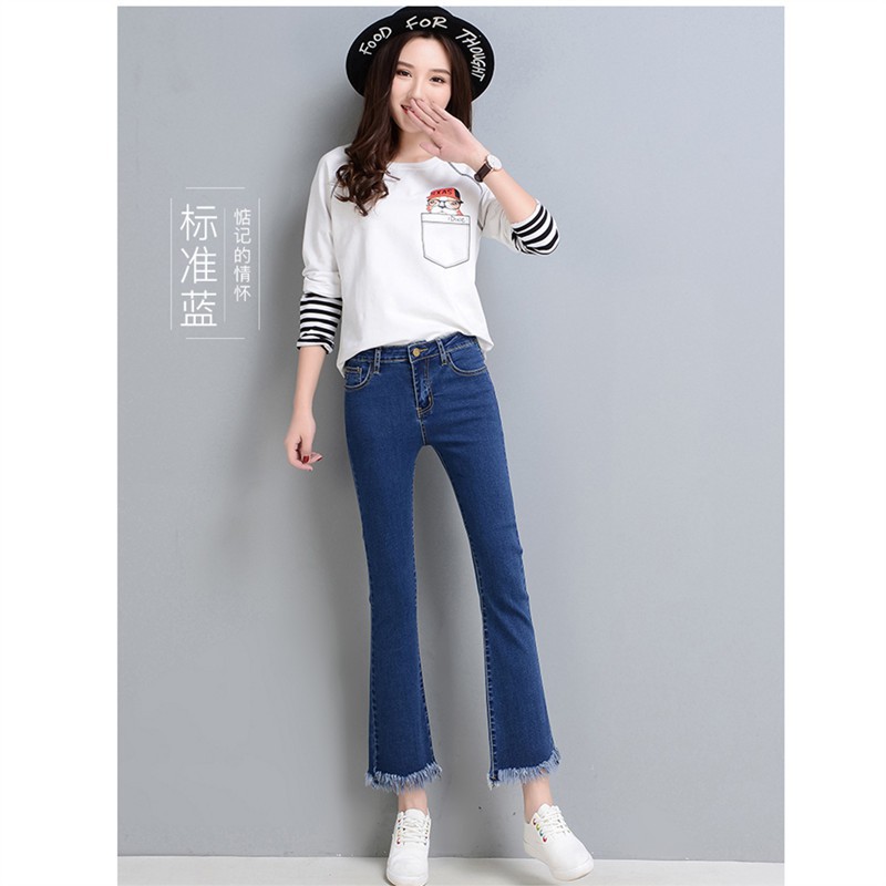 ladies scratch jeans