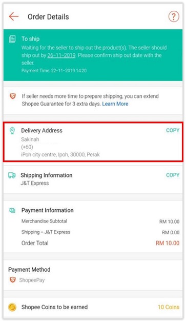 Shipping Logistics How Can A Buyer Change Delivery Address After Placing An Order Shopee My Seller Education Hub