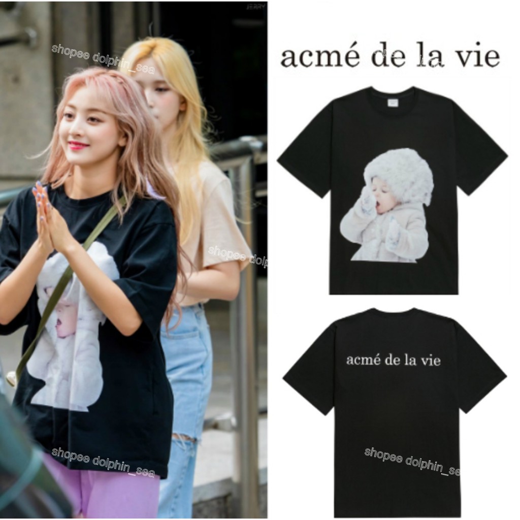 Acme De La Vie Adlv Baby Face Oversized Tee Shirt Snow Donuts Rabbit Jewelry Donut Shopee Singapore