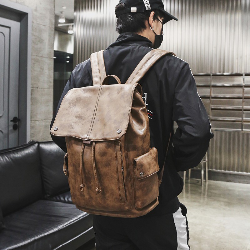 ZARA Backpack men's backpack casual largecapacity student school bag