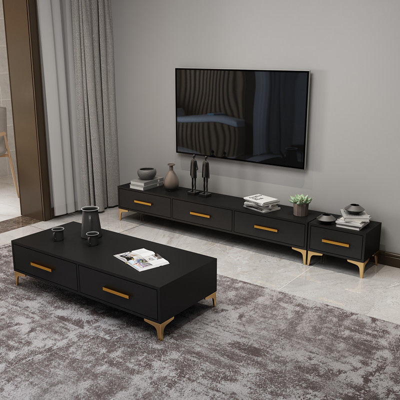 Nordic TV Cabinet Coffee Table Combination Modern Simple Small Family ...