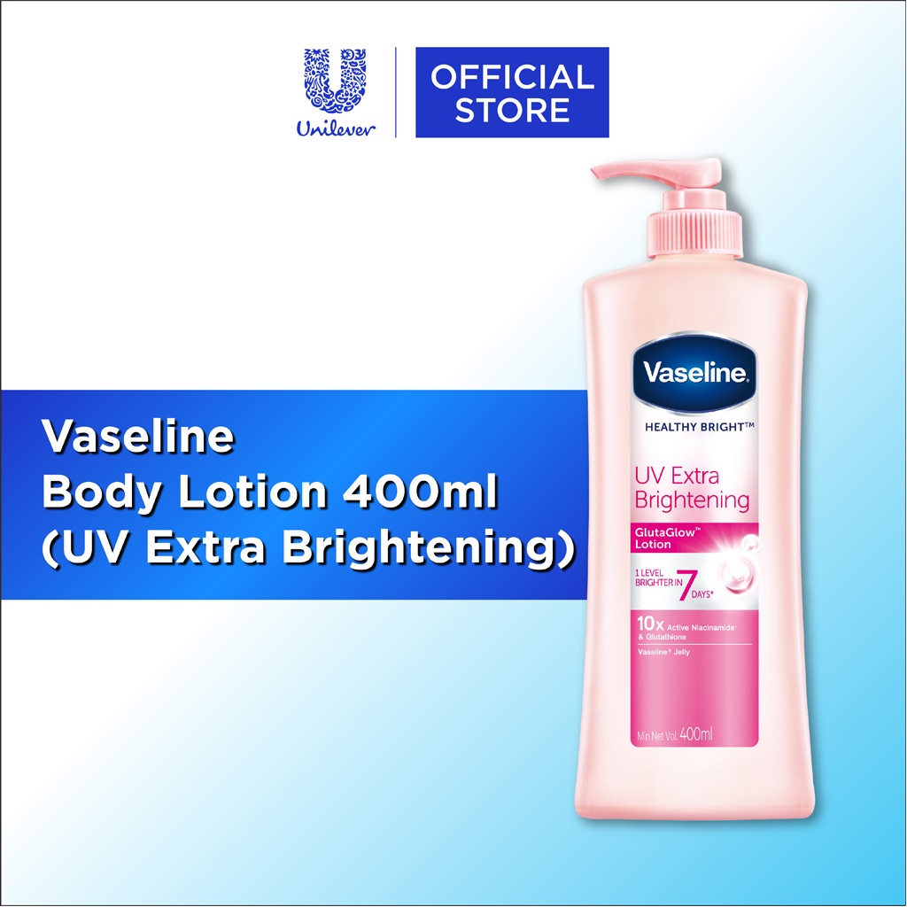 Vaseline Healthy Bright Uv Extra Brightening Body Lotion 400ml Shopee Singapore 8210