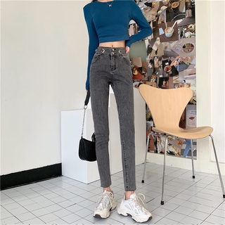 Baifeng Women Winter Jeans Fleece,High-Waisted Tight-Fitting Cropped Pants Stretch Trousers Leggings for Women Winter 