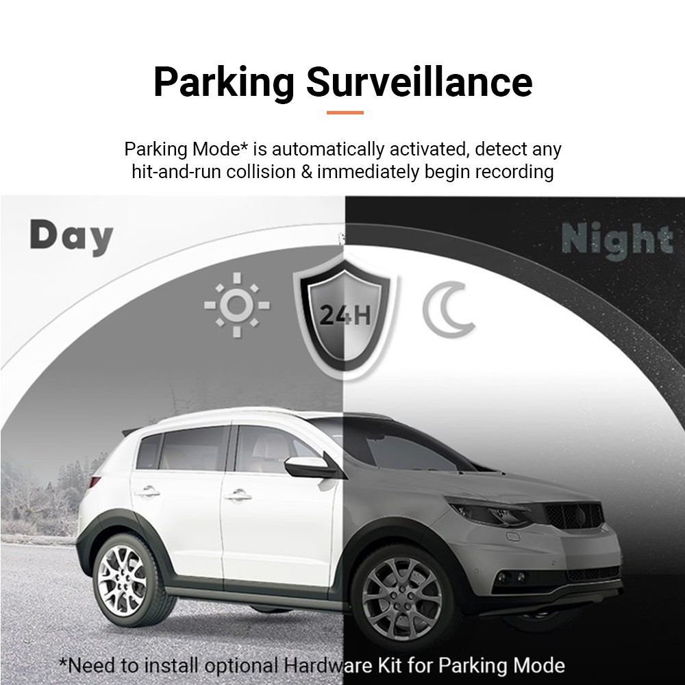 【INSTOCK】 70mai A400 Dash Cam QHD 1440P Front Rear Cam Recorder Night Vision 145 FOV WDR App Control Smart Car Camera