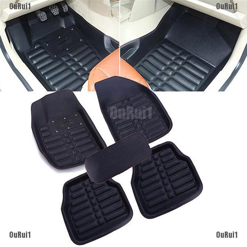 Ge 5pcs Universal Car Auto Floor Mats Floorliner Front Rear Carpet