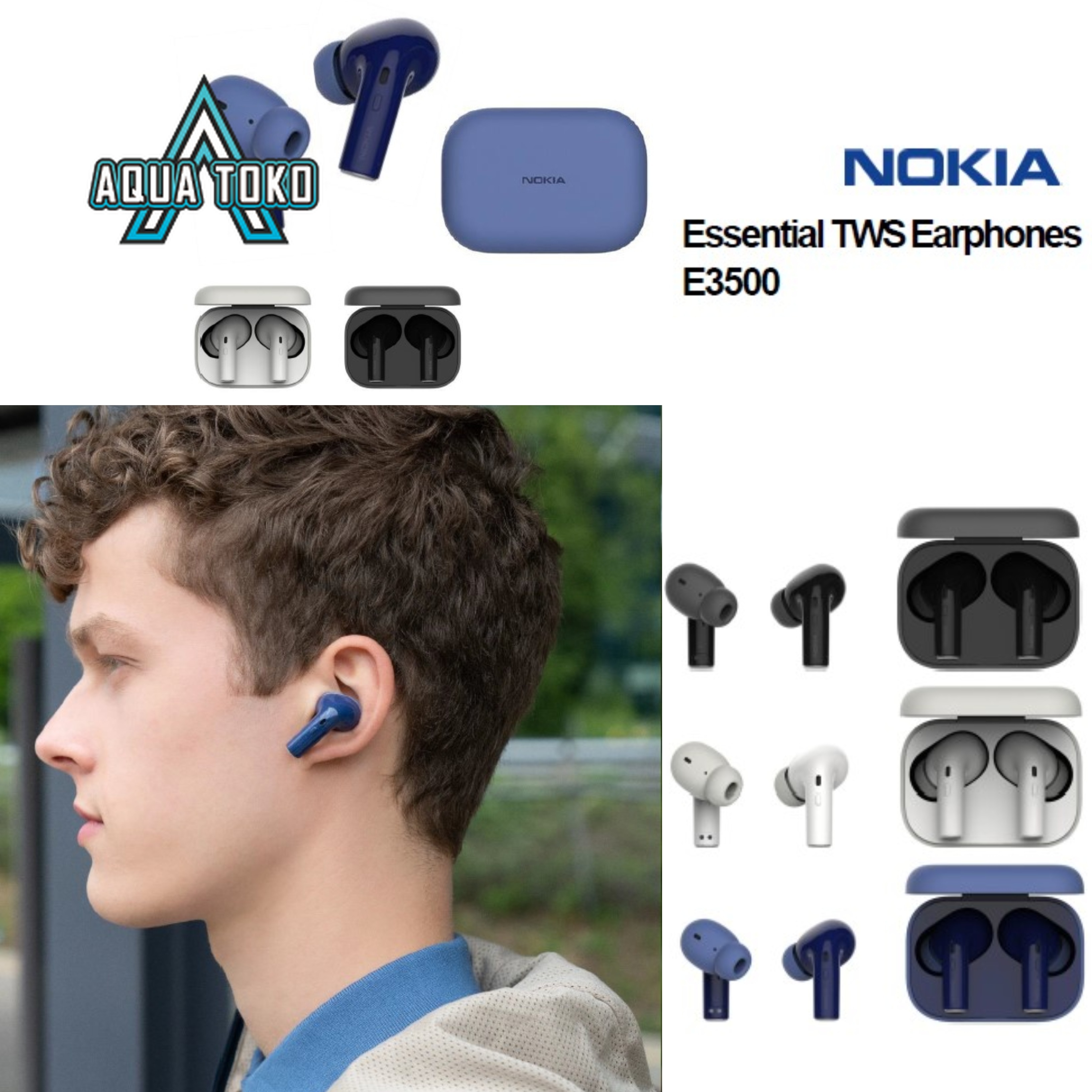 nokia essential true wireless earphones e3500 price
