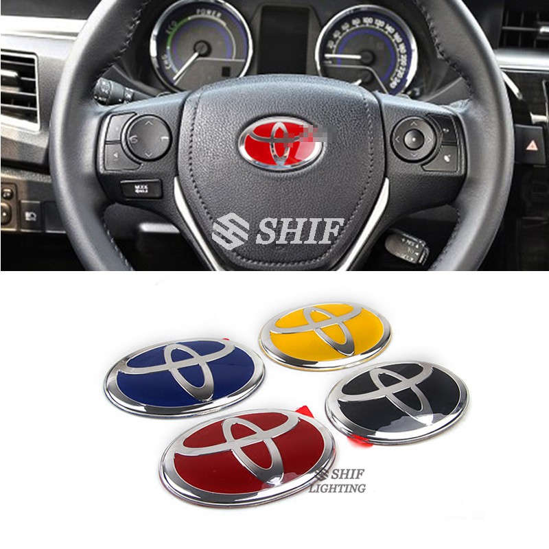 Steering Wheel Logo Emblem Badge For Toyota Camry Corolla Yaris RAV4