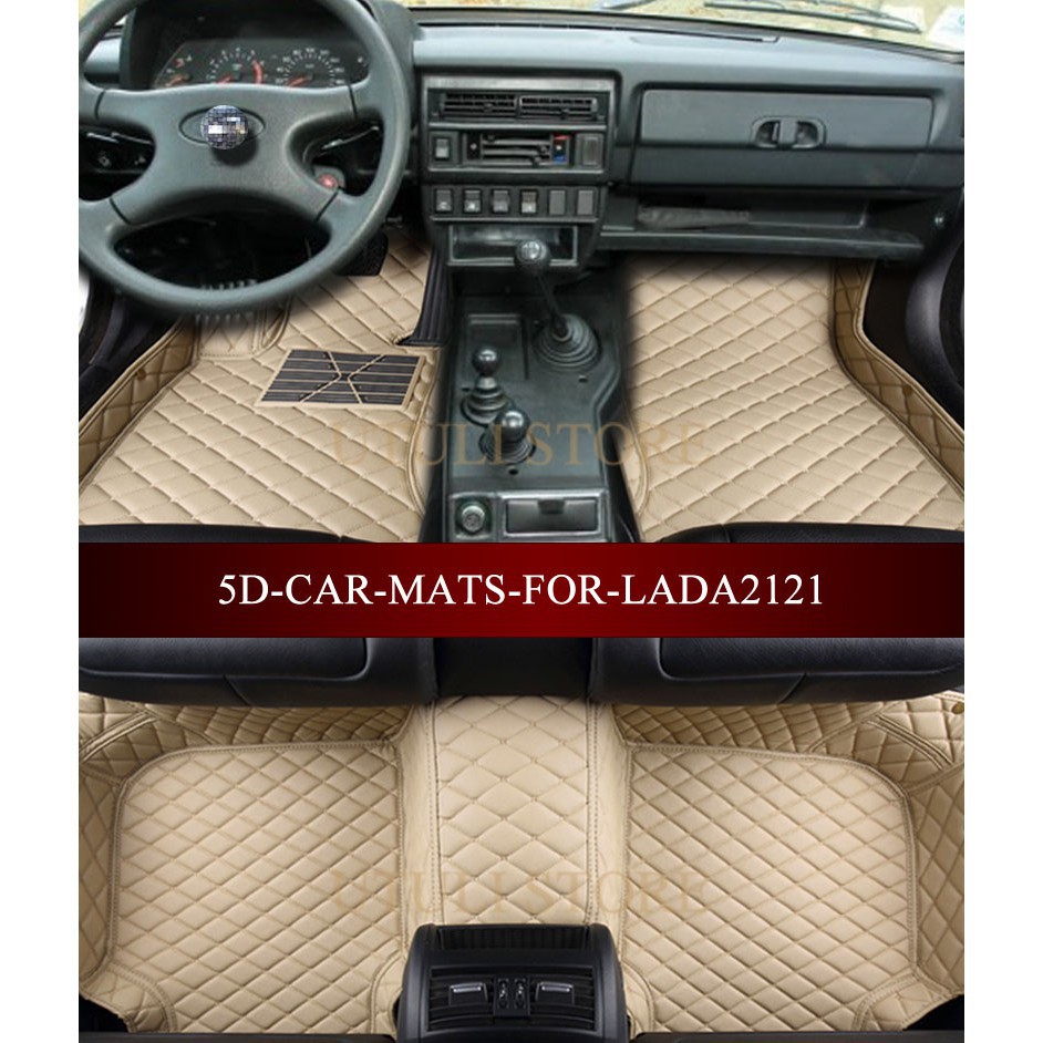 5d Leather Car Floor Mats Carpet For Lada Niva Ba3 2121 4x4 1977