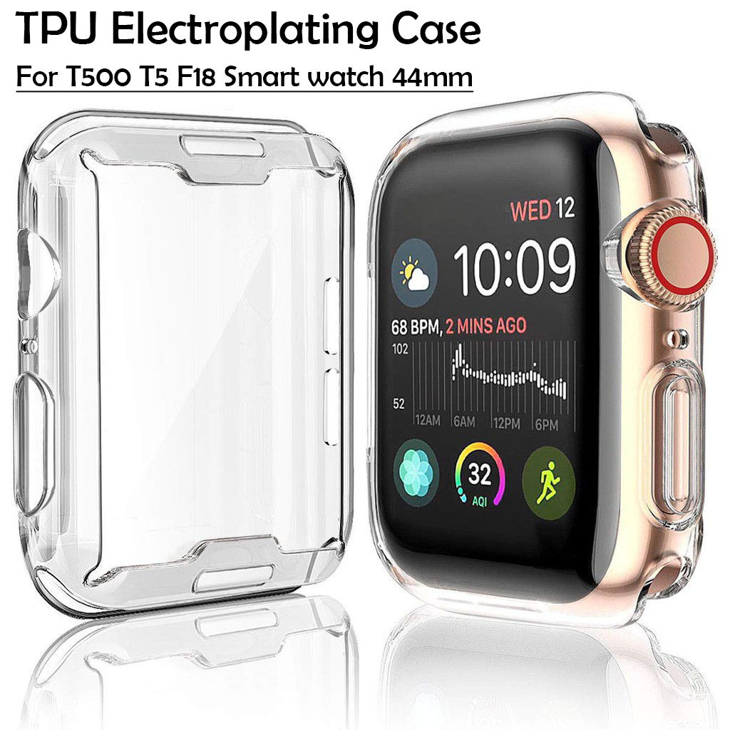 Case For t500 Smart Watch 44mm Cover For T500 T5 F18 Smart Watch Soft