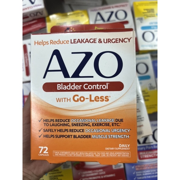 Azo Bladder Control with GoLess Tablets Support Bladder Control 72