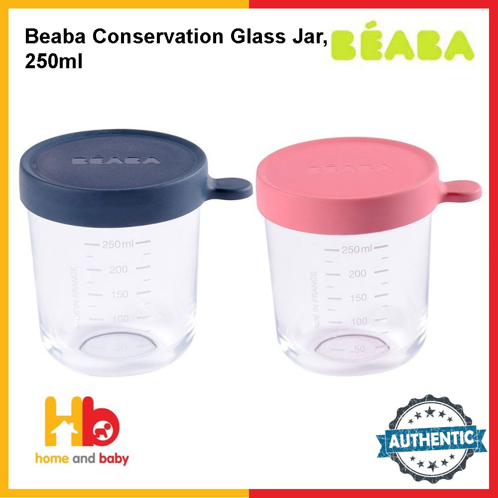 Beaba Conservation Glass Jar, 250ml | Shopee Singapore