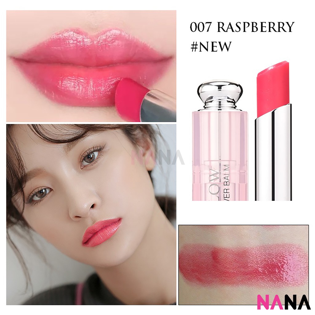 dior addict lip glow 007 raspberry