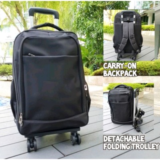 Tough 360° 4-Wheel Trolley Shopping Bag / Backpack (SG Seller)