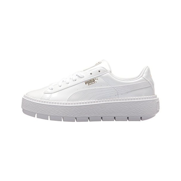 puma platform trace white