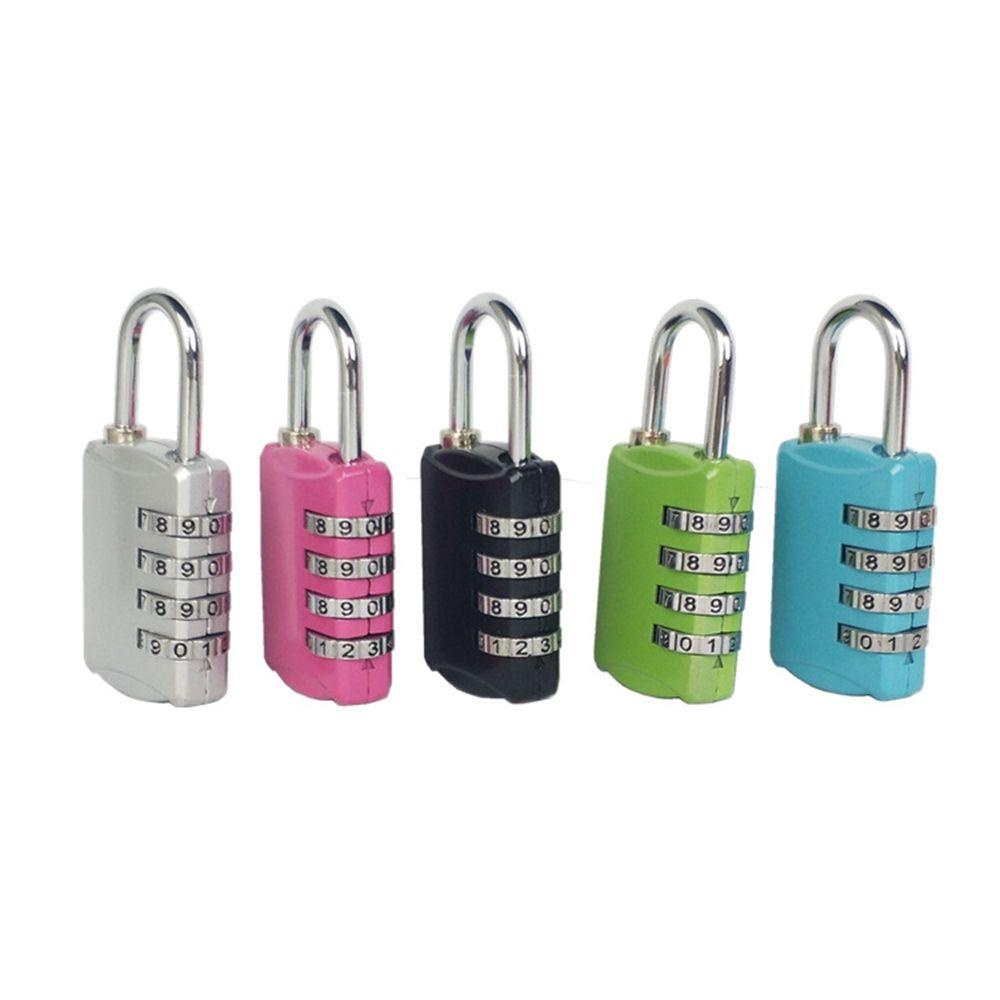 AHMED 4 Digit Padlock Durable Password Lock Smart Lock Backpack For Luggage Nice Travel Code Password Code Handbag Number Locks/Multicolor