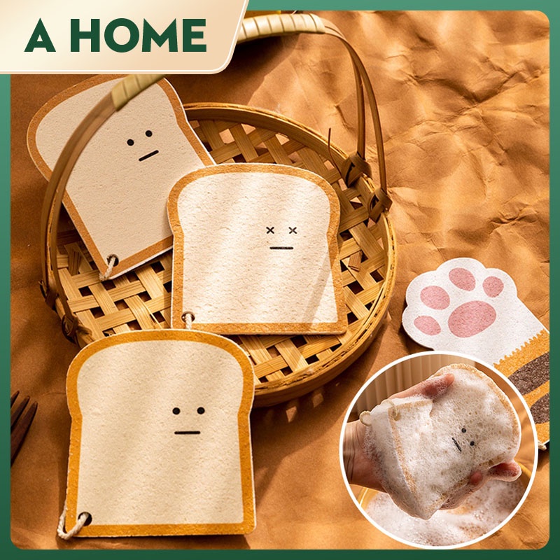 Kitchen Cleaning Sponges Dishwashing Sponge Dish Scrubber Compressed