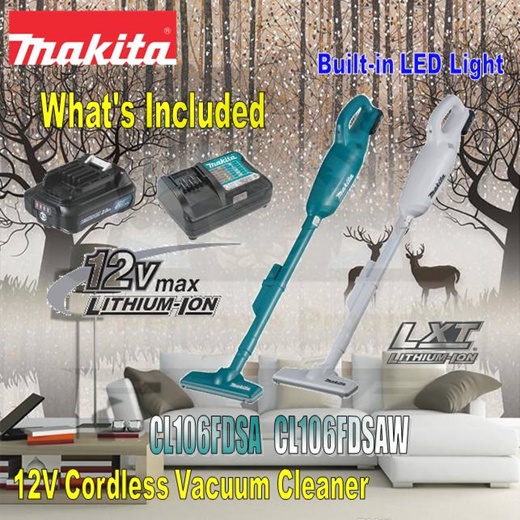 MAKITA CL106FDSA 12V VACUUM CLEANER/ CORDLESS VACUUM CLEANER WITH 1