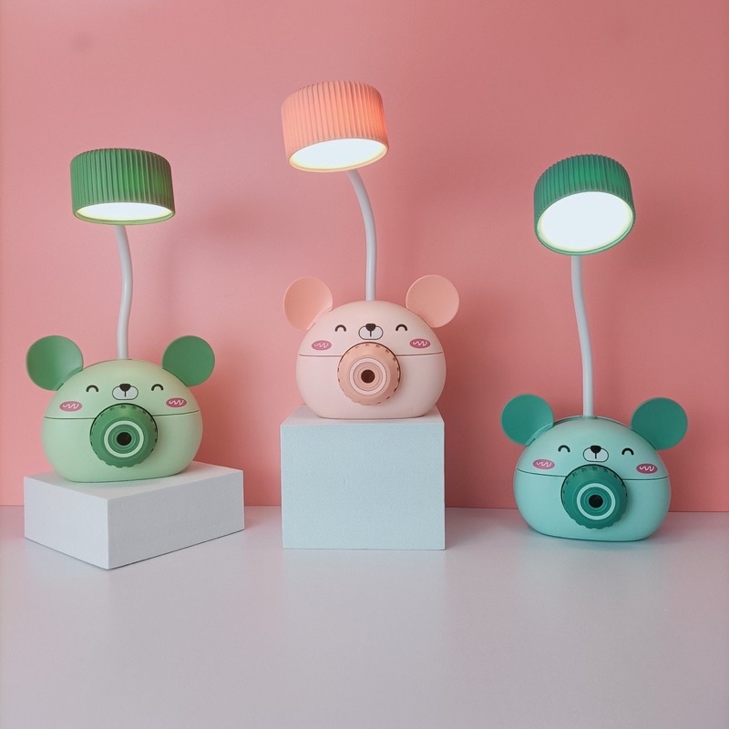 LED mini lamp cute learning lamp cartoon cat lamp student table lamp children reading table lamp pen