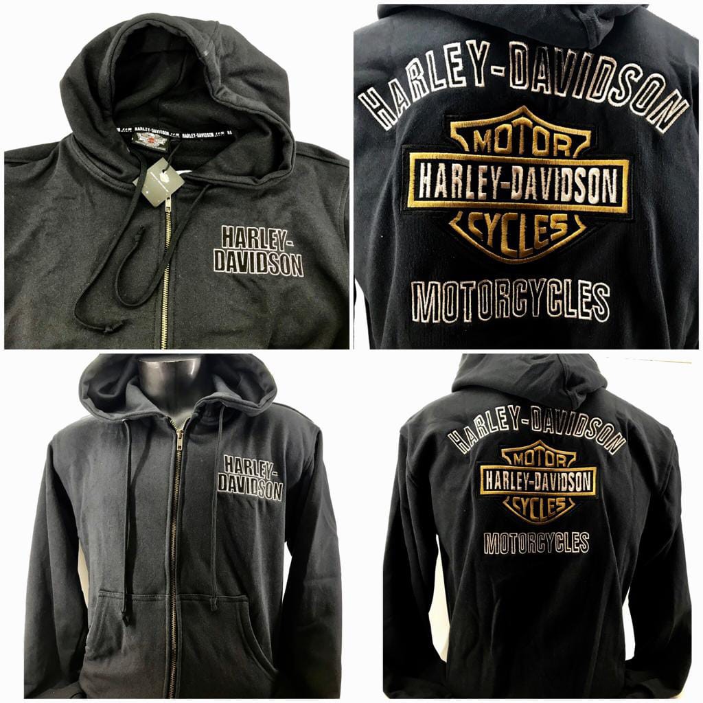 Harley Davidson Bar And Shield Zipper Hoodie Jacket