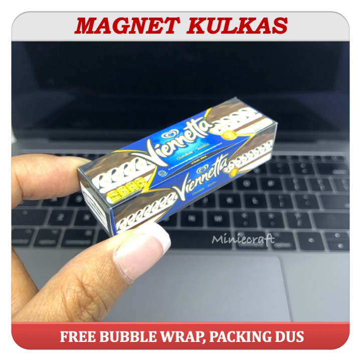 Magnetic Refrigerator Tempelan Miniature Products Ice Cream Walls Viennetta Shopee Singapore