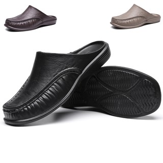 Men's Shoes Loafers Lazy Shoes Casual Leather Slip Ons