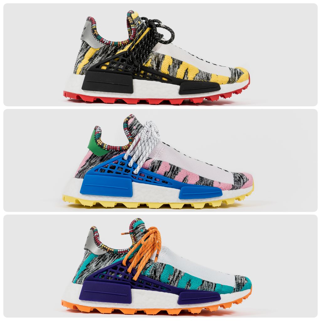 Pharrell Williams x Adidas NMD Hu Trail Solar Pack (Human Race) | Shopee  Singapore