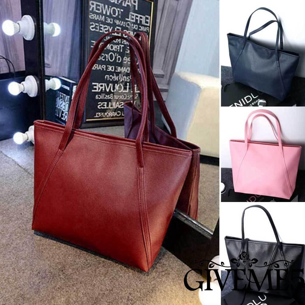 new womens faux leather fashion messenger handbag lady shoulder bag totes purse