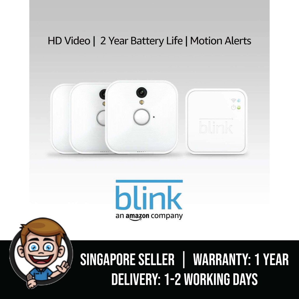 blink indoor home security camera system hd video cloud storage 1 camera kit