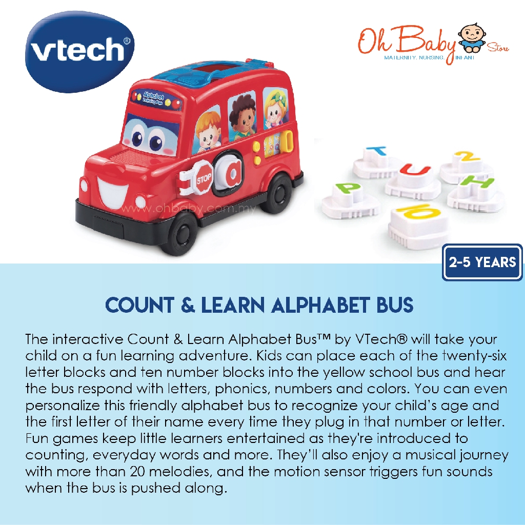 vtech alphabet bus