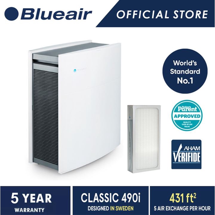 [Exclusive Bundle] Blueair Air Purifier Classic 490i with