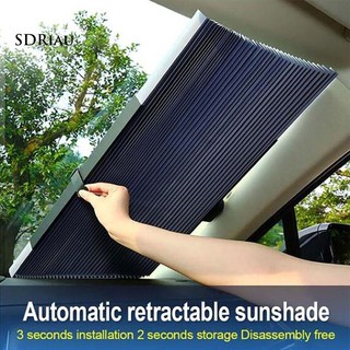 Automatic Retractable Car Front Rear Sunshade Heat Insulation Blinds
