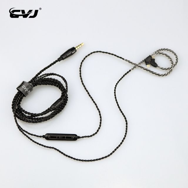 CVJ V1 2pin & MMCX IEM Replacement Cable (with mic & volume control) Shopee Singapore