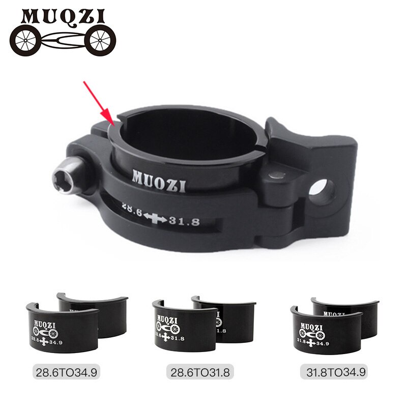 ZTTO Mountain-Bike Bicycle Front Derailleur Clamp Adapter Shim 34.9mm To 31.8mm