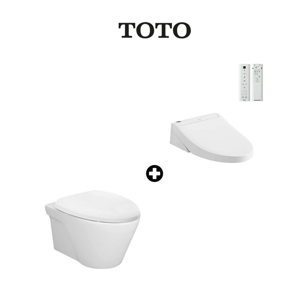 TOTO AVANTE Wall Hung Toilet Bowl CW822RJT2 with Washlet TCF24410ASG
