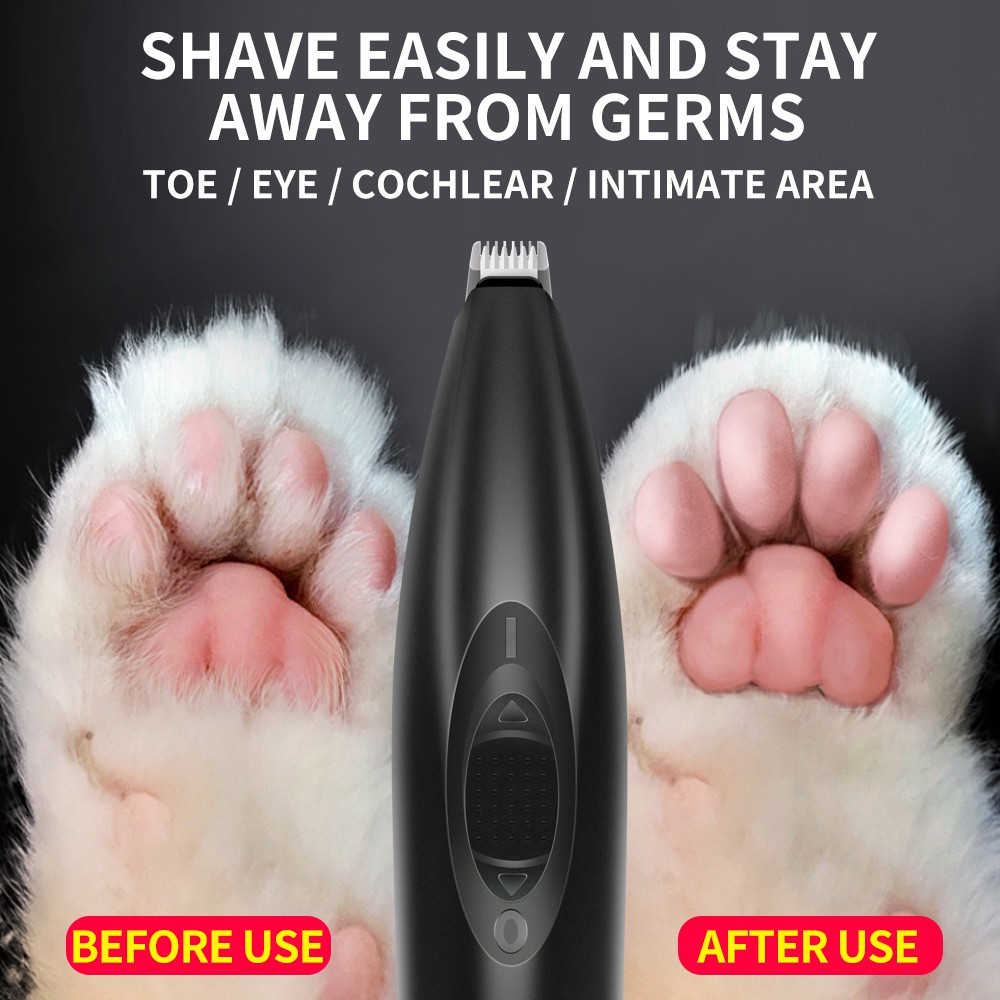 Pets Hair Trimmer Dog Cat Foot Hair Grooming Clipper Low Noise Electrical  Pet Shearing Cutter for Trimming The Hair Around Paws Ears Butt | Shopee  Singapore
