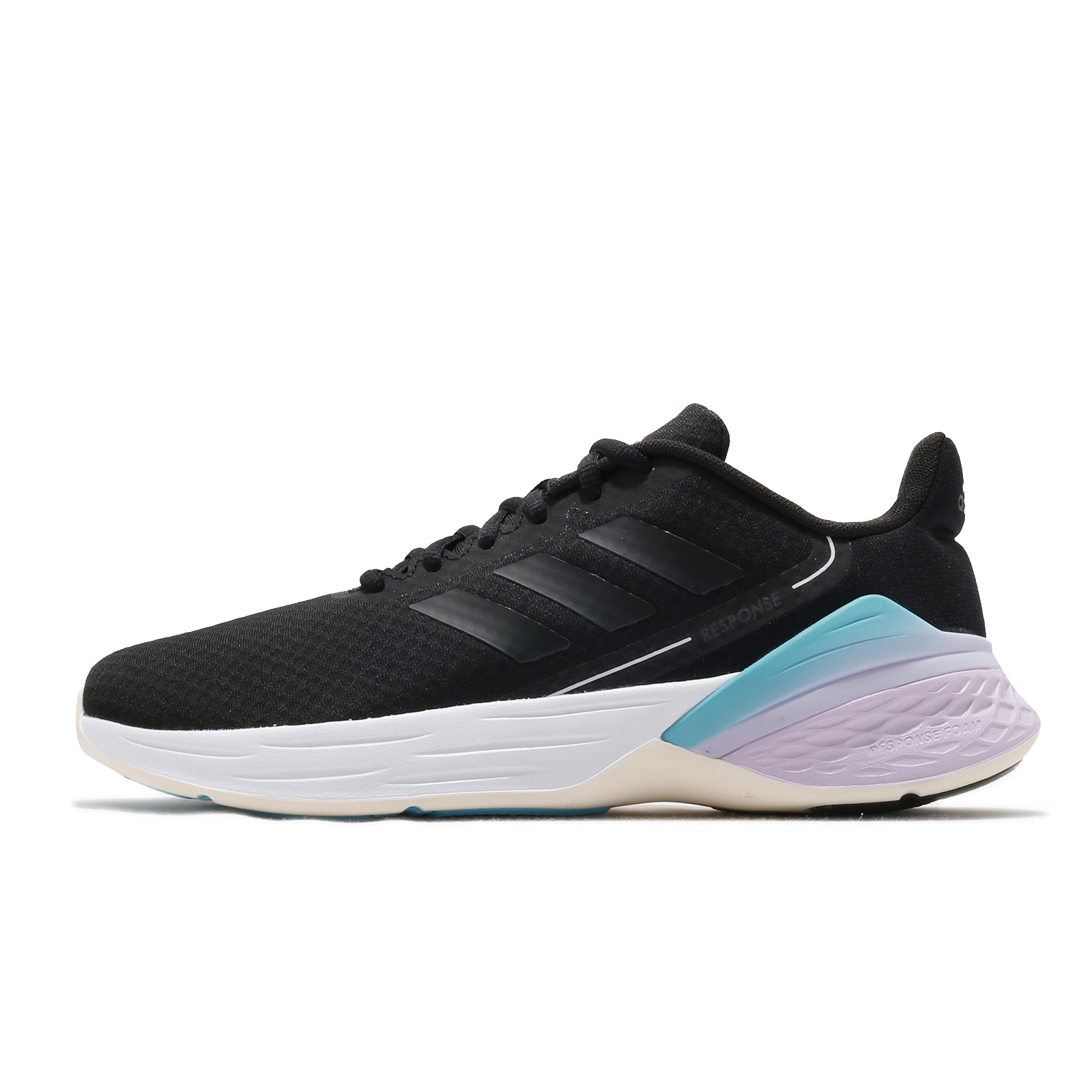 blue adidas running shoes