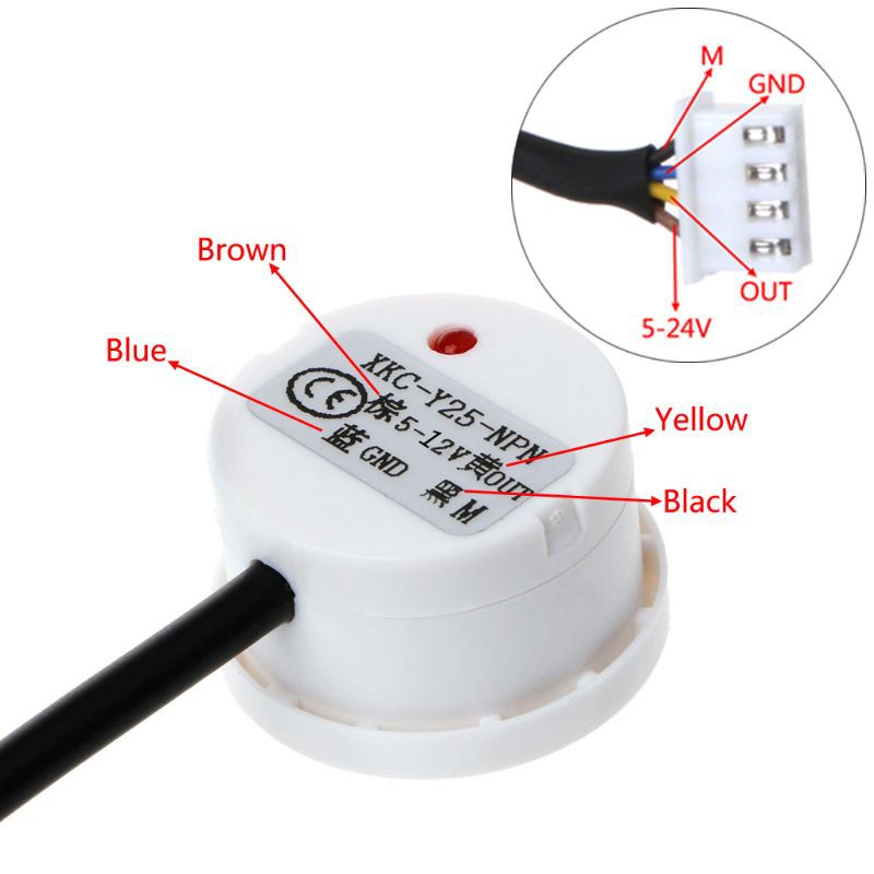 XKC-Y25-NPN Non-Contact Liquid Level Sensor Stick Type Water Detector Switch DC