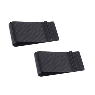 Money Clip Carbon Fiber Wallet Credit Card Cash Holder Purse - 
