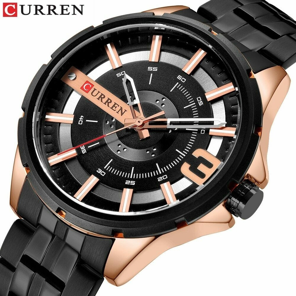 curren watches stainless steel