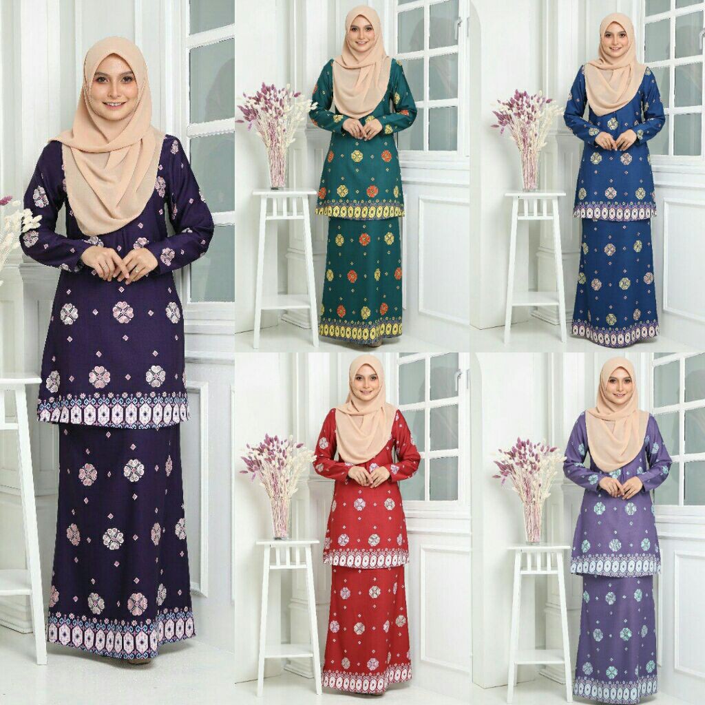  BAJU  KURUNG  MODEN  ILIYA NURSING  FRIENDLY  BAJU  RAYA PLUS 