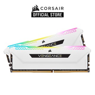 CORSAIR Vengeance RGB PRO SL 16GB (2 x 8GB) DDR4 3600MHz C18 DIMM Desktop Memory Kit - White CMH16GX4M2D3600C18W