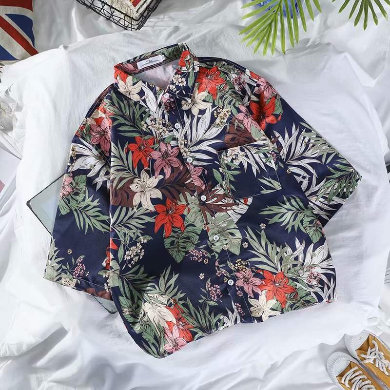 Ready Stock Saman lelaki dan wanita Batik Hawaii Shirt Ready Stock Saman lelaki dan wanita Batik Hawaii Shirt