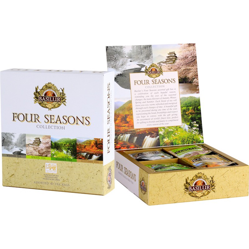 Чай four seasons. Чай Basilur Winter Gift. Базилур четыре сезона чай. Чай зеленый Basilur four Seasons Spring Tea. Чай черный Basilur four Seasons Winter Tea в пакетиках.