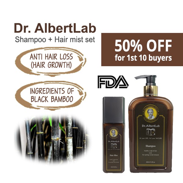 Dr AlbertLab premium Shampoo + Hair mist set for Hair Growth(Anti hair  loss) 🌟 Authentic Korean premium brand / Natural ingredients / Black  Bamboo | Shopee Singapore