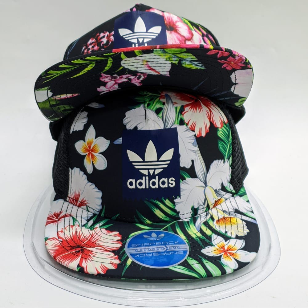 adidas floral trucker
