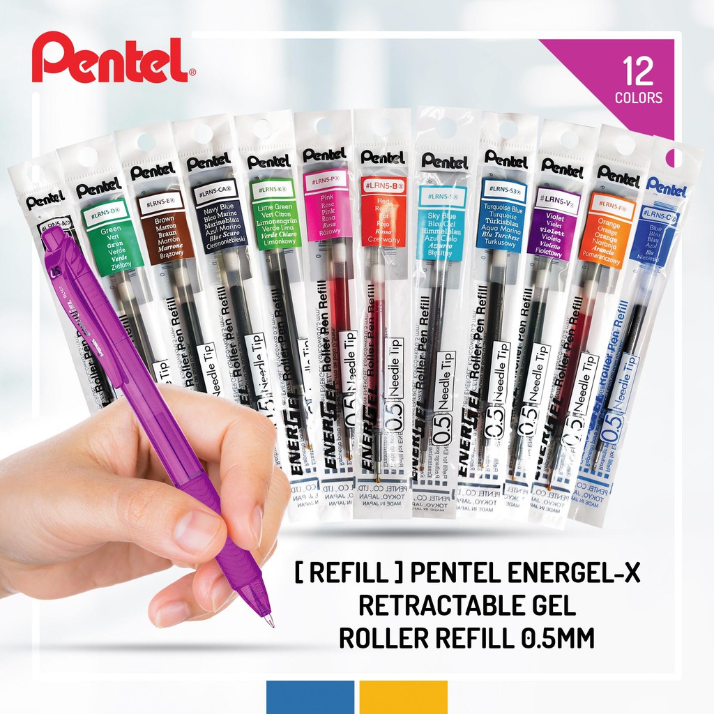 [REFILL]Pentel LR7 EnerGel-X Retractable Gel Roller Refill 
