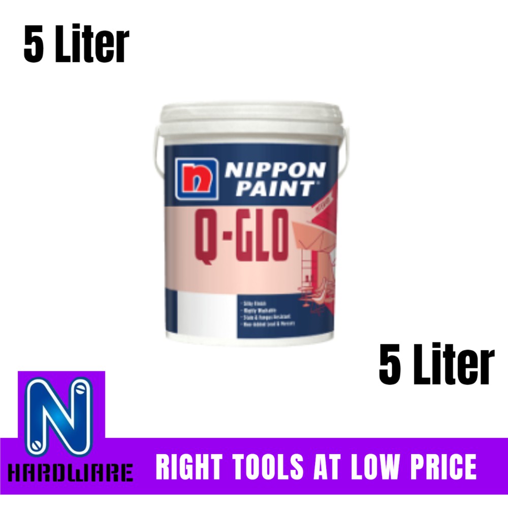 Nippon Paint Q Hayu Glo Q Glo Interior Wall Paint Cat In 5l Home Wall 5 Liters Singapore