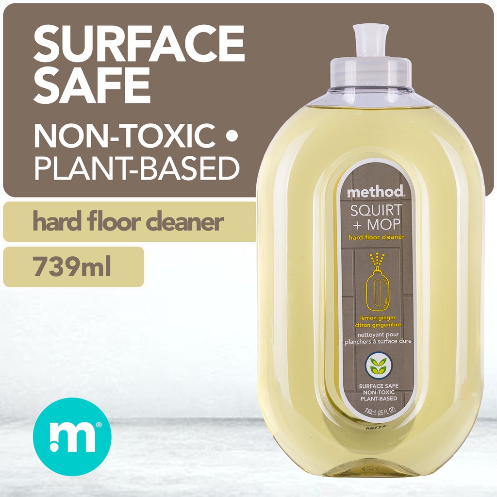 Method Squirt Mop Hard Floor Cleaner Lemon Ginger 739ml