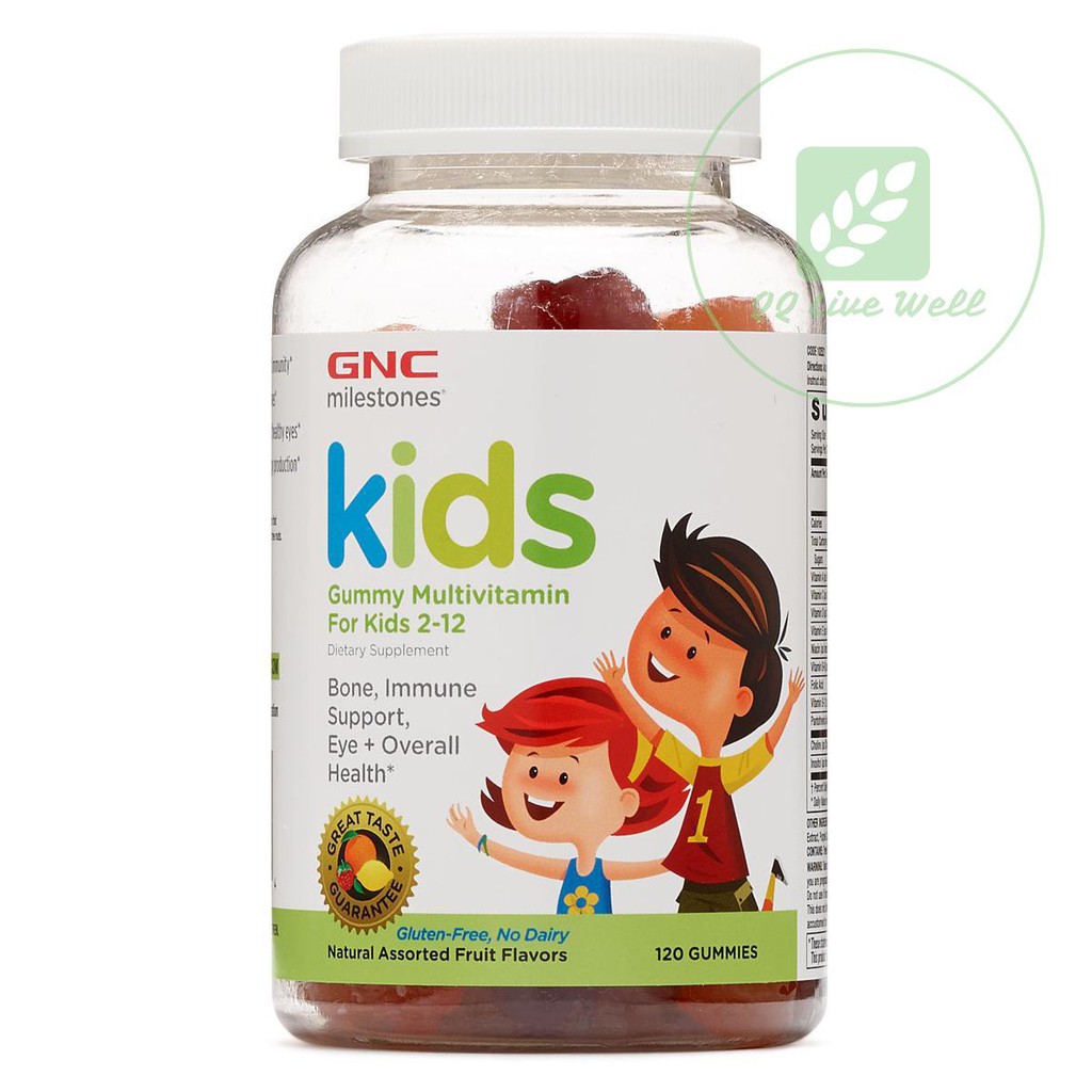 Gnc Milestones Kids Gummy Multivitamin 120 Gummies Exp 09 2020