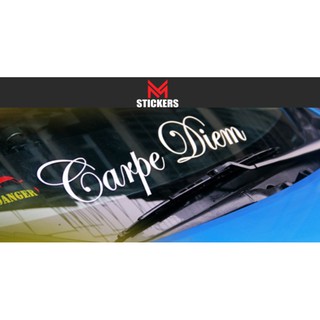 CARPE DIEM CAR STICKER WINDSCREEN STICKER LOGO MYVI AXIA 